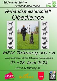 Plakat swhv Obedience Meisterschaft 2024